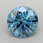 1.71 Ct. Fancy Vivid  Blue Round Lab Grown Diamond
