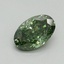 0.59 Ct. Fancy Vivid Green Oval Lab Grown Diamond