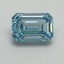 1.29 Ct. Fancy Intense Blue Emerald Lab Grown Diamond