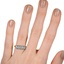 The Charaka Ring, smallzoomed in top view on a hand