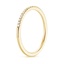 18K Yellow Gold Whisper One-Quarter Coverage Diamond Ring (1/10 ct. tw.), smallside view