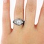 The Marchesa Ring, smalltop view on a hand