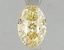 1.02 Ct. Fancy Intense Yellow Oval Lab Grown Diamond