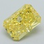 4.81 Ct. Fancy Vivid Yellow Radiant Lab Grown Diamond