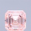 3.07 Ct. Fancy Intense Pink Asscher Lab Grown Diamond