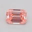 1.06 Ct. Fancy Vivid  Pink Emerald Lab Grown Diamond