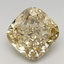 1.51 Ct. Fancy Greyish Yellow Cushion Lab Grown Diamond