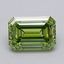 1.04 Ct. Fancy Vivid  Green Emerald Lab Grown Diamond