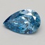 1.32 Ct. Fancy Vivid Blue Pear Lab Grown Diamond