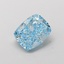 1.47 Ct. Fancy Vivid  Blue Cushion Lab Grown Diamond