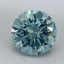 1.27 Ct. Fancy Vivid Malibu Blue Round Lab Grown Diamond