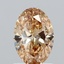 1.02 Ct. Fancy Intense Yellow Oval Lab Grown Diamond