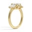 Three Stone Oval Diamond Ring, smallside view