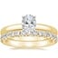 14K Yellow Gold 2.5mm Comfort Fit Ring with Luxe Sienna Diamond Ring (5/8 ct. tw.)