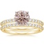 18K Yellow Gold Petite Shared Prong Bridal Set (1/2 ct. tw.)