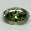 2.06 Ct. Fancy Vivid Green Oval Lab Grown Diamond