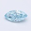 0.72 Ct. Fancy Vivid  Blue Marquise Lab Grown Diamond