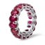Oval Ruby Infinity Ring, smallside view
