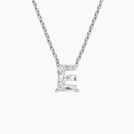 Initial Solitaire Lab Diamond Pendant