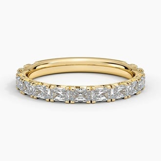 Nathalie Radiant Cut Lab Diamond Ring (7/8 ct. tw.) in 18K Yellow Gold