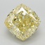 3.14 Ct. Fancy Intense Yellow Cushion Lab Grown Diamond