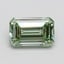 0.78 Ct. Fancy Intense Pacific Green Emerald Lab Grown Diamond