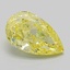 2.09 Ct. Fancy Intense  Yellow Pear Lab Grown Diamond