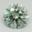 3.17 Ct. Fancy Vivid Green Round Lab Grown Diamond