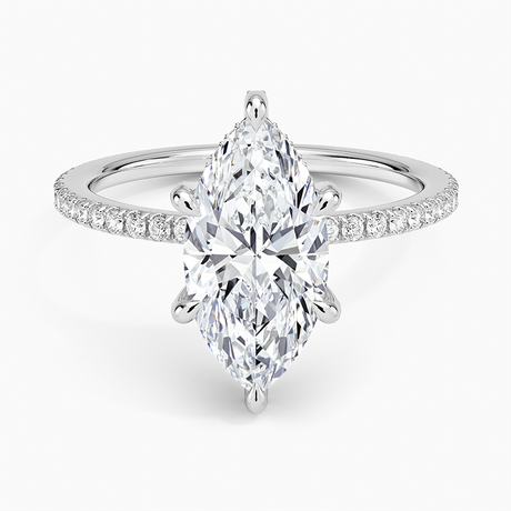 Six Prong Diamond Gallery Ring