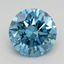 1.12 Ct. Fancy Vivid Blue Round Lab Grown Diamond