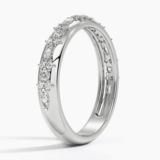 Mosaic Nadia Lab Diamond Ring in Platinum