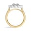 Floral-Inspired Oval Halo Diamond Ring, smallview