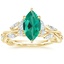 18K Yellow Gold Secret Garden Diamond Ring (1/2 ct. tw.), smalltop view
