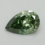 0.70 Ct. Fancy Vivid Green Pear Lab Grown Diamond