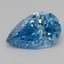 1.05 Ct. Fancy Vivid Blue Pear Lab Grown Diamond