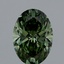 2.10 Ct. Fancy Vivid Green Oval Lab Grown Diamond