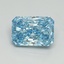 3.00 Ct. Fancy Vivid Blue Radiant Lab Grown Diamond