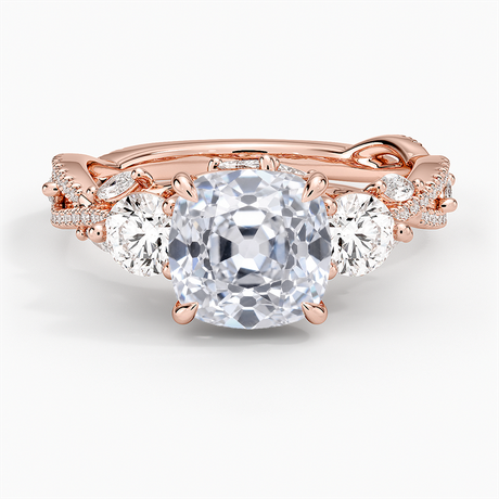 Luxe Secret Garden Three Stone Diamond Ring