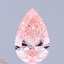 5.02 Ct. Fancy Vivid Pink Pear Lab Grown Diamond