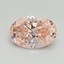 0.85 Ct. Fancy Intense Pink Oval Lab Grown Diamond