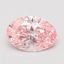 0.90 Ct. Fancy Vivid Pink Oval Lab Grown Diamond
