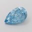 3.17 Ct. Fancy Vivid  Blue Pear Lab Grown Diamond