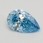 1.07 Ct. Fancy Vivid Blue Pear Lab Grown Diamond