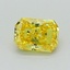 0.58 Ct. Fancy Vivid Yellow Radiant Lab Grown Diamond