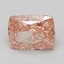 7.05 Ct. Fancy Vivid Pink Cushion Lab Grown Diamond