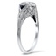 The Melodee Ring, smalltop view on a hand