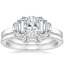 Platinum Faye Baguette Diamond Ring (1/2 ct. tw.) with Tapered Baguette Diamond Ring