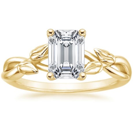 18K Yellow Gold Budding Willow Ring with Winding Willow Ring