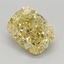 1.02 Ct. Fancy Vivid Yellow Cushion Lab Grown Diamond