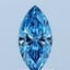 1.02 Ct. Fancy Vivid Blue Marquise Lab Grown Diamond